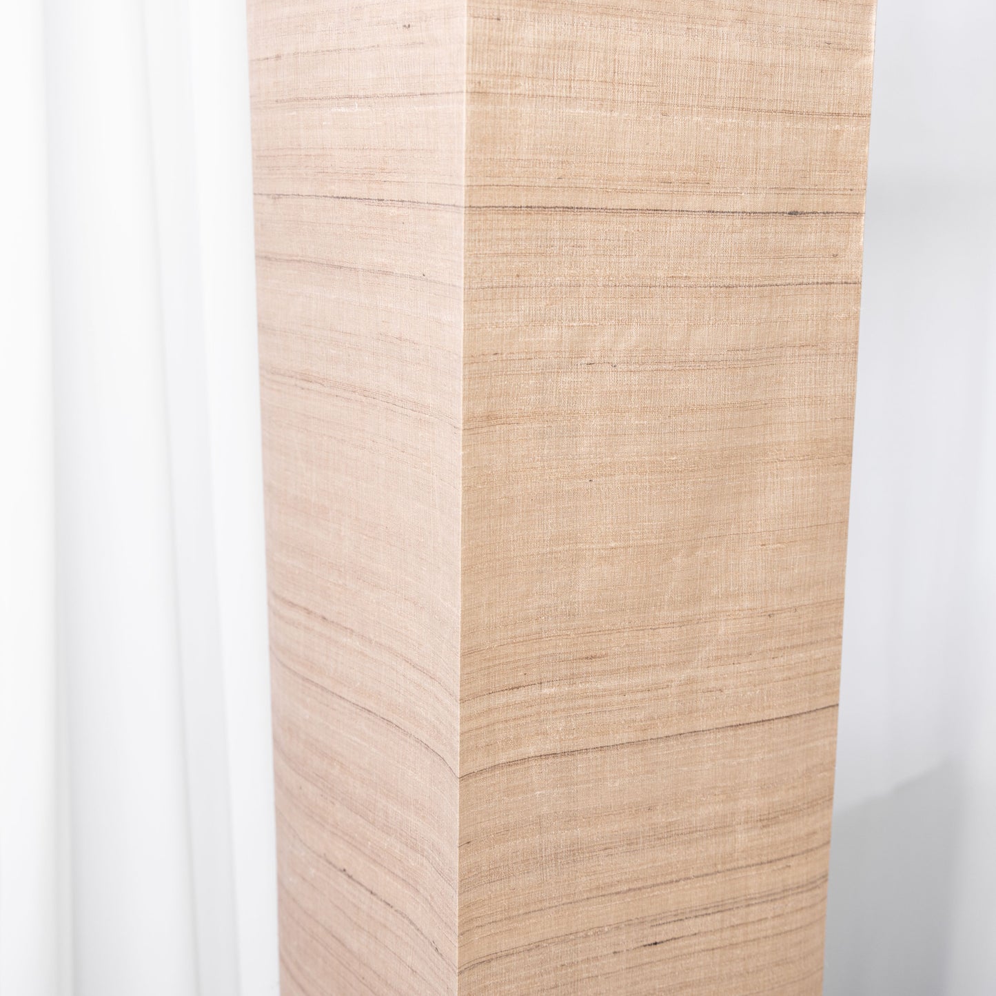 Seidenstoff Fester Taft • Peace Silk • 100% Seide • Beige-Braun • Handgewebt • Antara