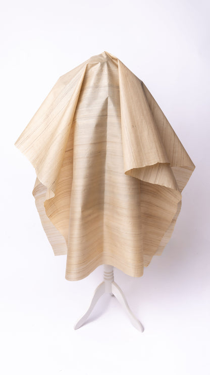 Seidenstoff Fester Taft • Peace Silk • 100% Seide • Beige-Braun • Handgewebt • Antara