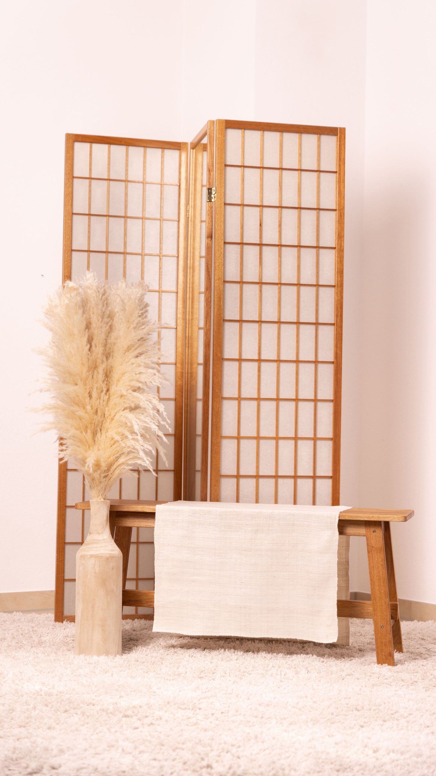 Duschtuch aus Seide • Eri-Seide • 100% Seide • Naturbelassen Naturweiß • 56 x 120 cm