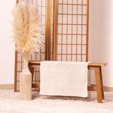 Duschtuch aus Seide • Eri-Seide • 100% Seide • Naturbelassen Naturweiß • 56 x 120 cm