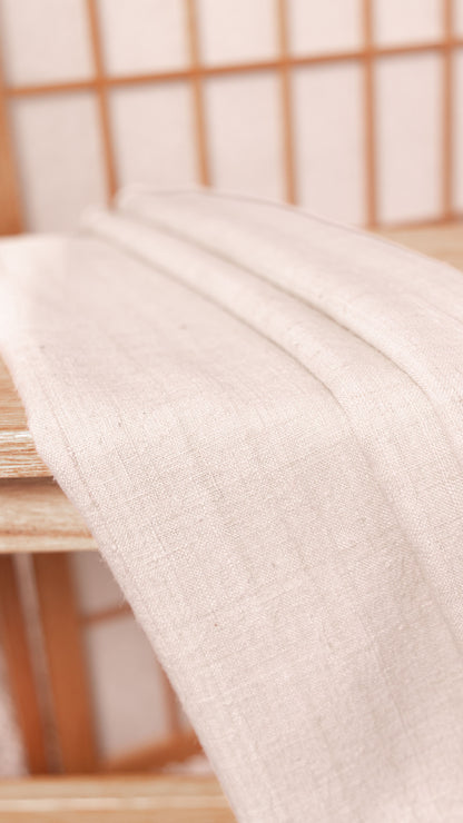 Duschtuch aus Seide • Eri-Seide • 100% Seide • Naturbelassen Naturweiß • 56 x 120 cm