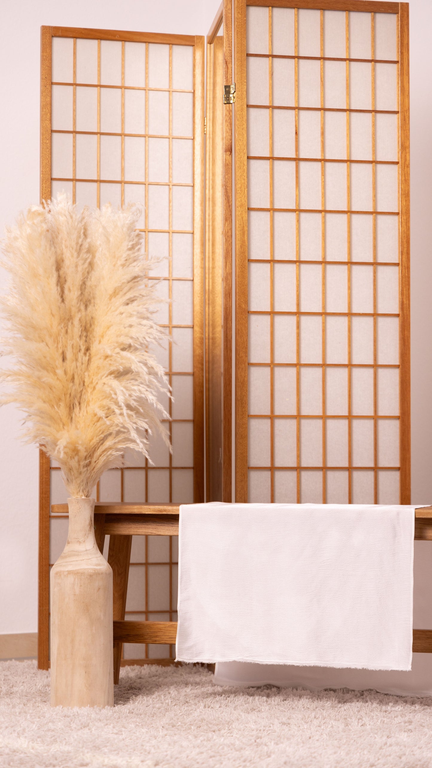 Seiden-Haartuch zum Turban binden • Natürliche Peace Silk • 100% Seide • 55 x 115 cm • Naturweiß