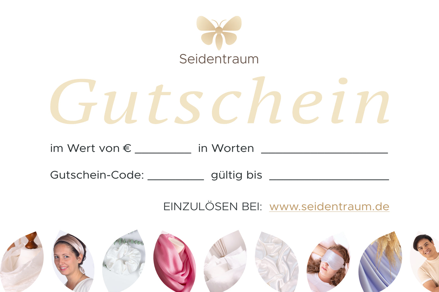 Seidentraum-Gutschein • Natürlich Peace Silky • Nachhaltig Schenken