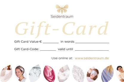 Seidentraum-Gutschein • Natürlich Peace Silky • Nachhaltig Schenken