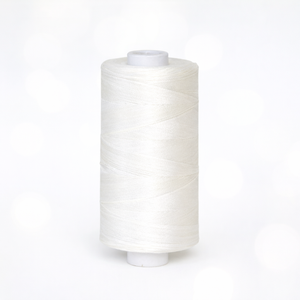 Seidengarn Nähseide • Nähmaschinen-Geeignet • 100% Seide • 1000m Spule