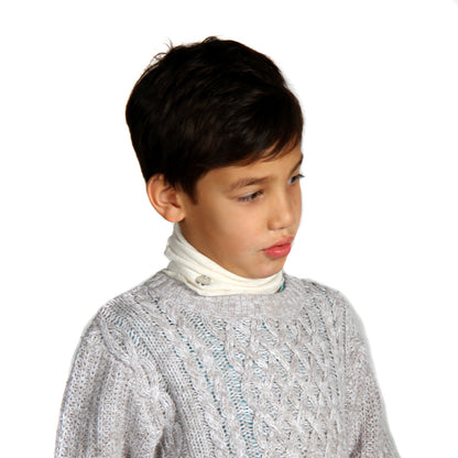 Neckwarmer • Natürliche Peace Silk • 100% Seide • Für Damen, Herren & Kinder • Naturweiß