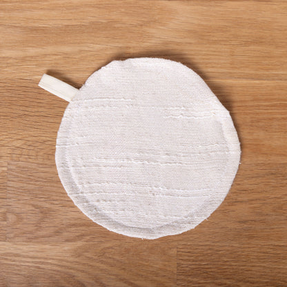 Seiden-Peelingtuch • Gesichtstuch & Abschminktuch • Tierleidfrei & Umweltfreundlich aus Peace Silk • Ungefärbt Naturweiß
