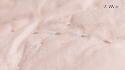 DEVA Steppdecke • Torf-Seide-Füllung • Natürliche Peace Silk • 135 x 200cm