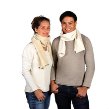 Seidenschal Warm • Natürliche Peace Silk •  100% Seide •Varianten Verfügbar • Creme • Für Damen & Herren