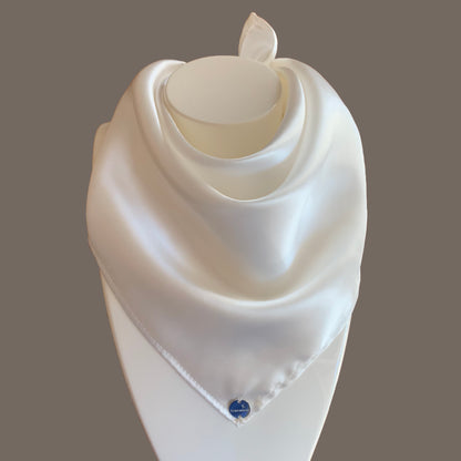 Seidentuch Satin als Halstuch & Haarband • Natürlicher Peace Silk • 100% Seide • Varianten Verfügbar