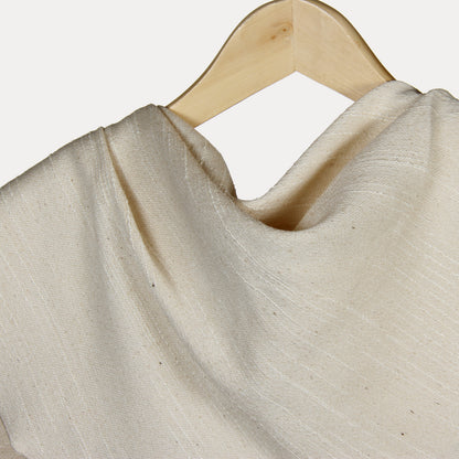 Seidentuch Warm oder Leicht • Natürliche Peace Silk •  100% Seide • 90 x 90 cm • Varianten Verfügbar • Creme • Für Damen & Herren