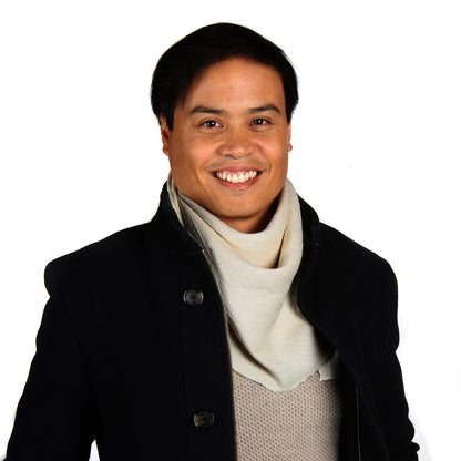 Seidentuch Warm oder Leicht • Natürliche Peace Silk •  100% Seide • 90 x 90 cm • Varianten Verfügbar • Creme • Für Damen & Herren