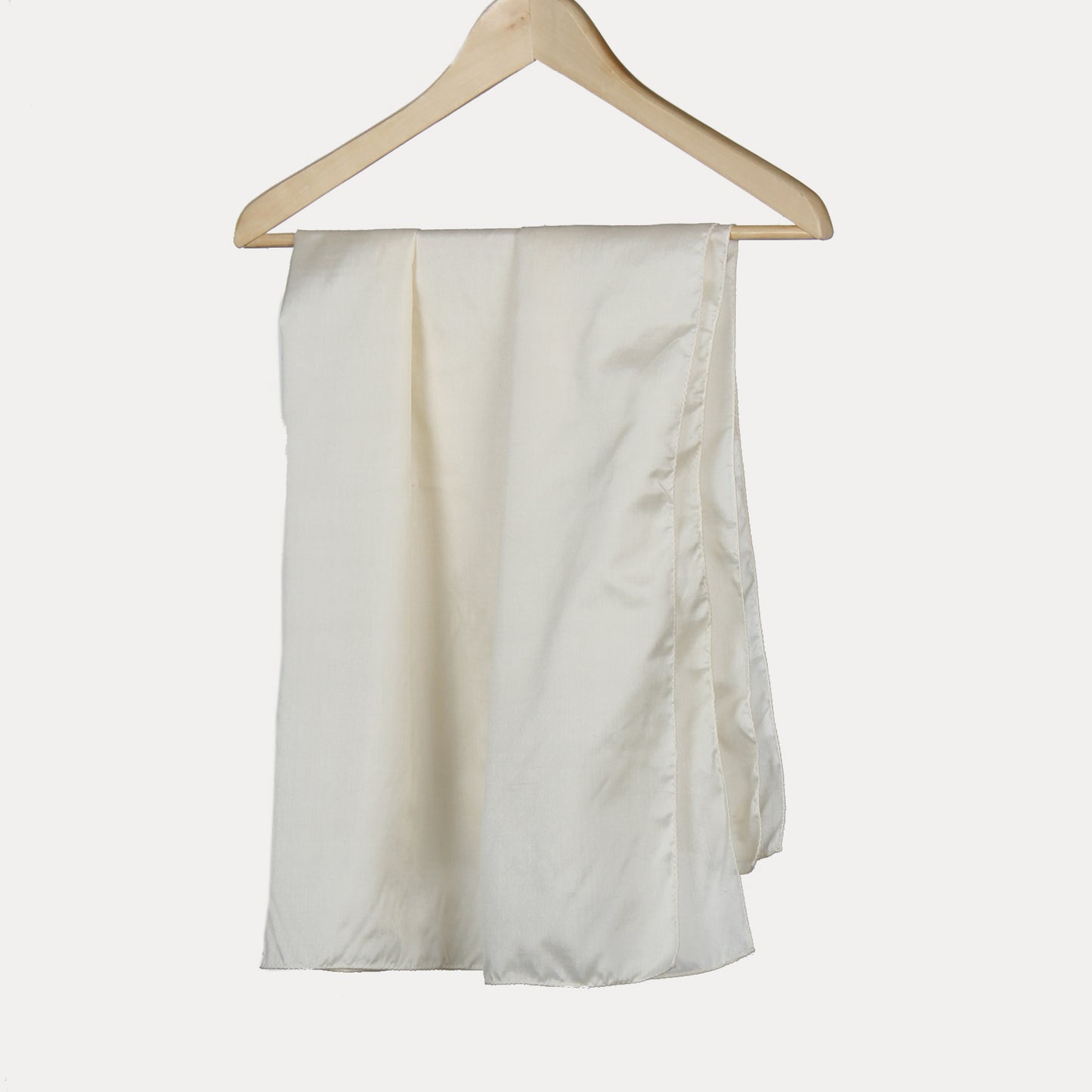 Seidentuch Warm oder Leicht • Natürliche Peace Silk •  100% Seide • 90 x 90 cm • Varianten Verfügbar • Creme • Für Damen & Herren