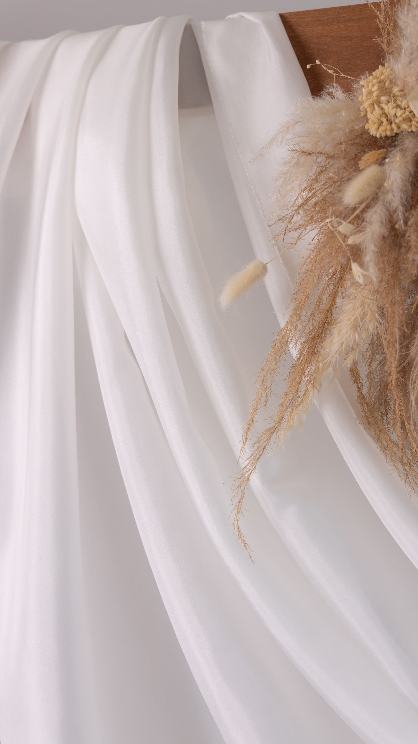 Habotai Silk Taffeta • Sustainable Peace Silk • 100% Silk • Natural White • Aruna 