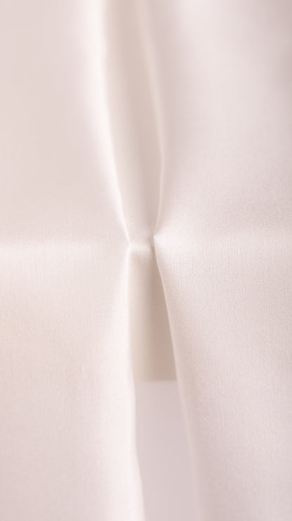 Habotai Silk Taffeta • Sustainable Peace Silk • 100% Silk • Natural White • Aruna 