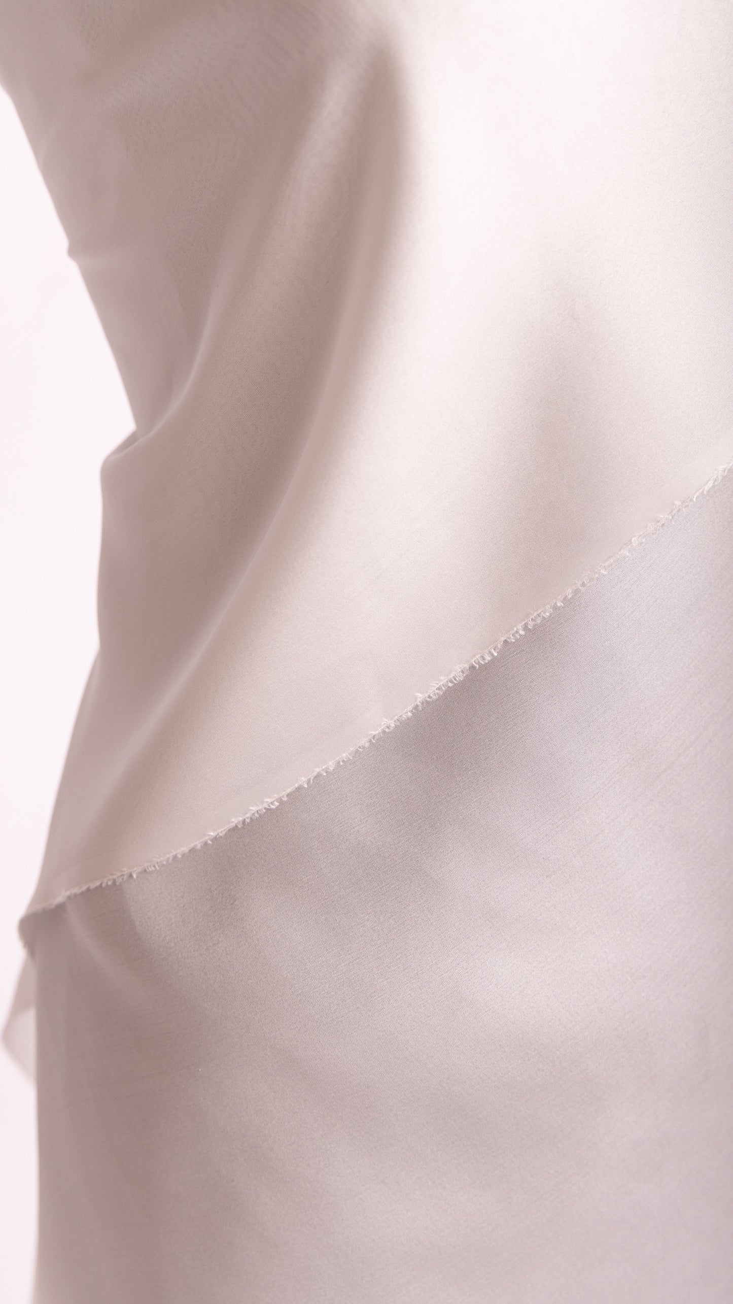 Habotai Silk Taffeta • Sustainable Peace Silk • 100% Silk • Natural White • Aruna 