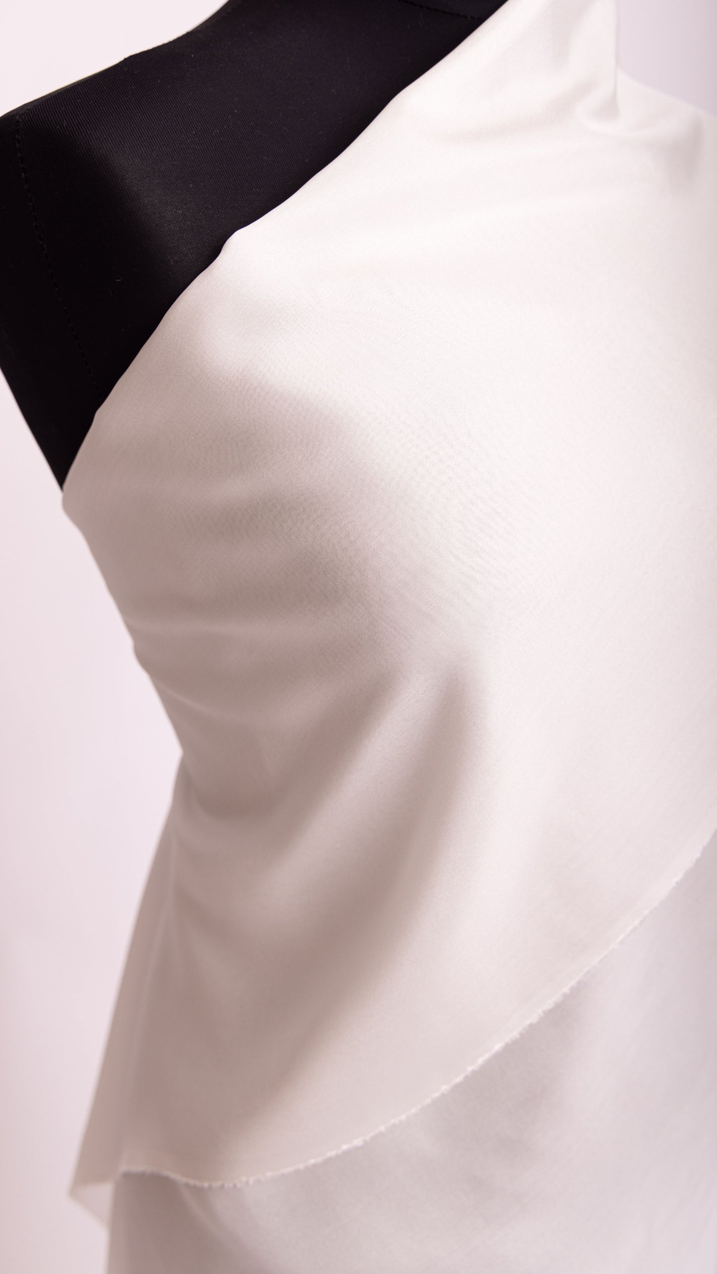 Habotai Silk Taffeta • Sustainable Peace Silk • 100% Silk • Natural White • Aruna 