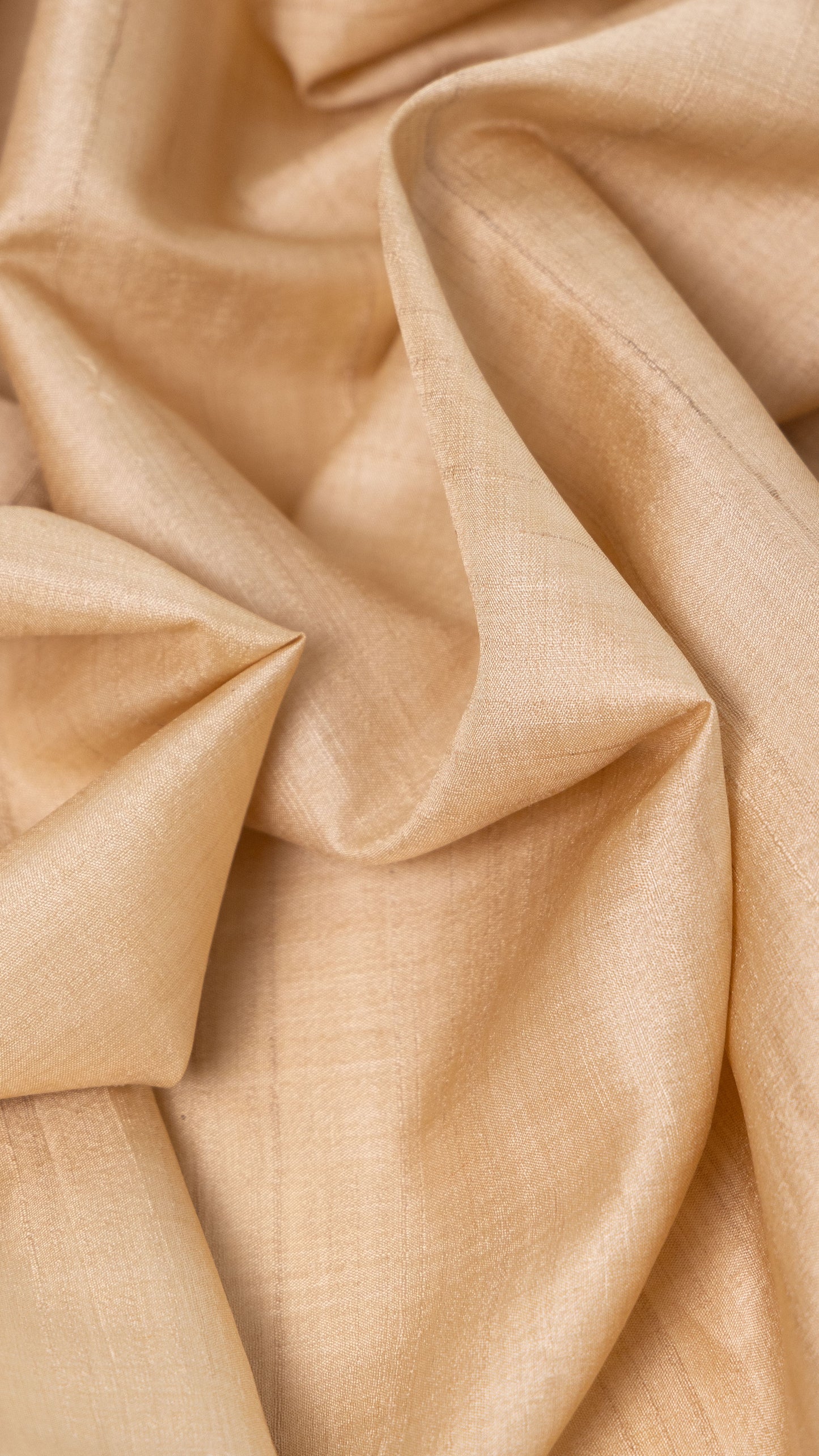 Seidenstoff für Brautkleider • Nachhaltiger Peace Silk Taft • 35% Seide 65% Viskose • Banana Gold