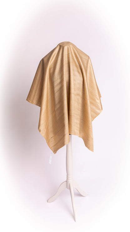 Seidenstoff für Brautkleider • Nachhaltiger Peace Silk Taft • 35% Seide 65% Viskose • Banana Gold