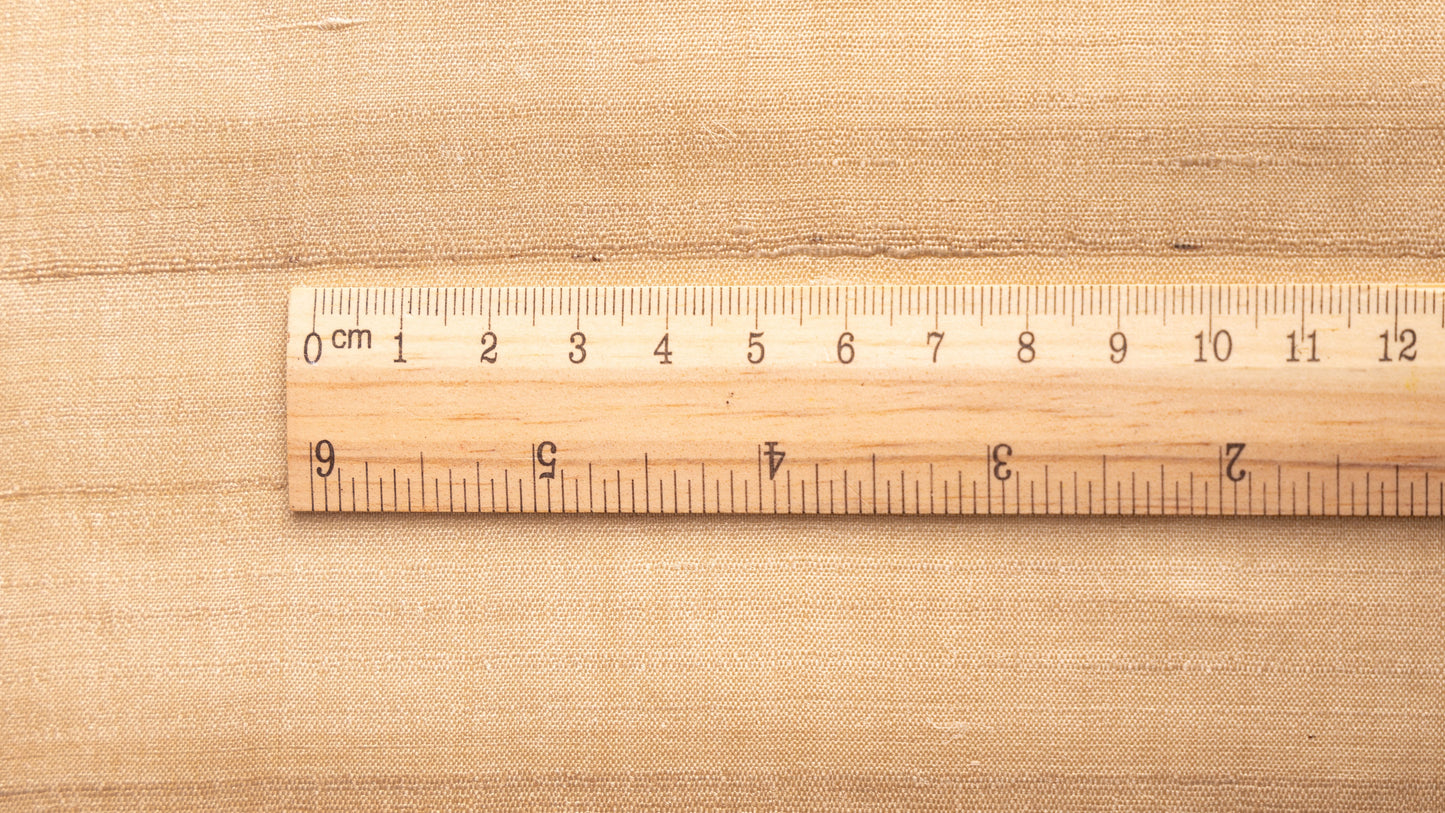 Seidenstoff für Brautkleider • Nachhaltiger Peace Silk Taft • 35% Seide 65% Viskose • Banana Gold