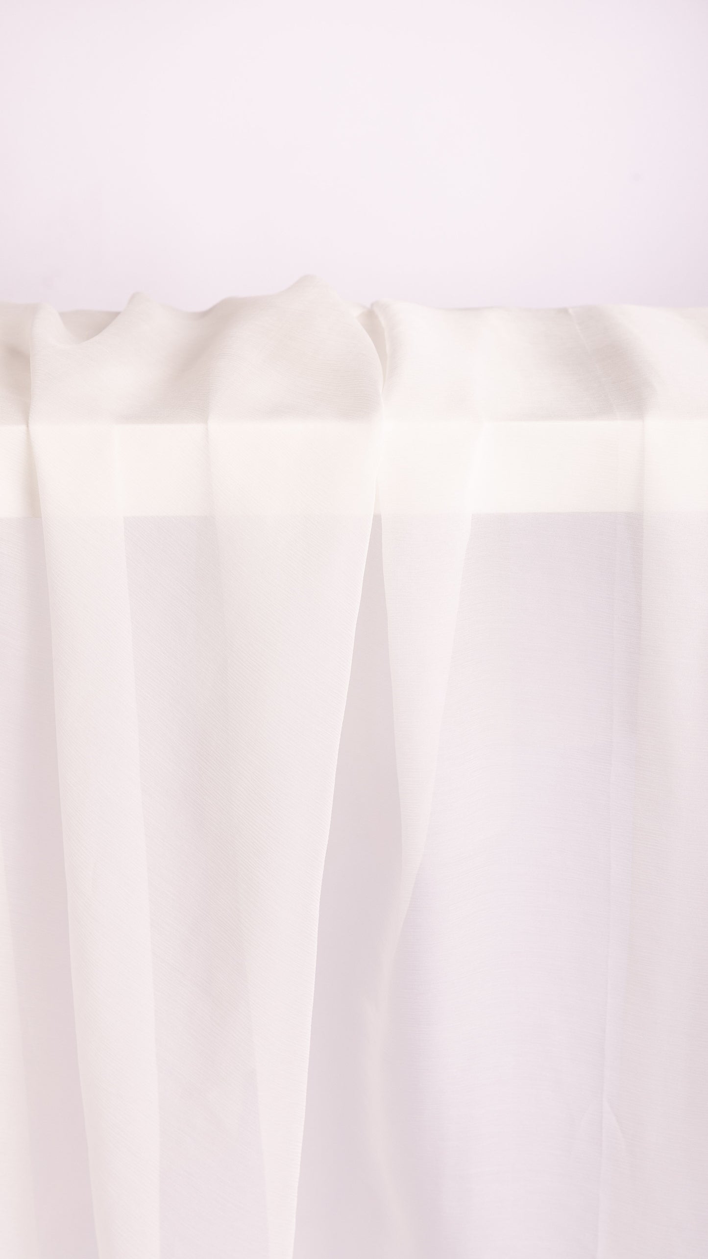 Seidenstoff für Brautkleider • Peace Silk Crinkle Chiffon • 100% Seide • Naturweiß Transparent • Chandi