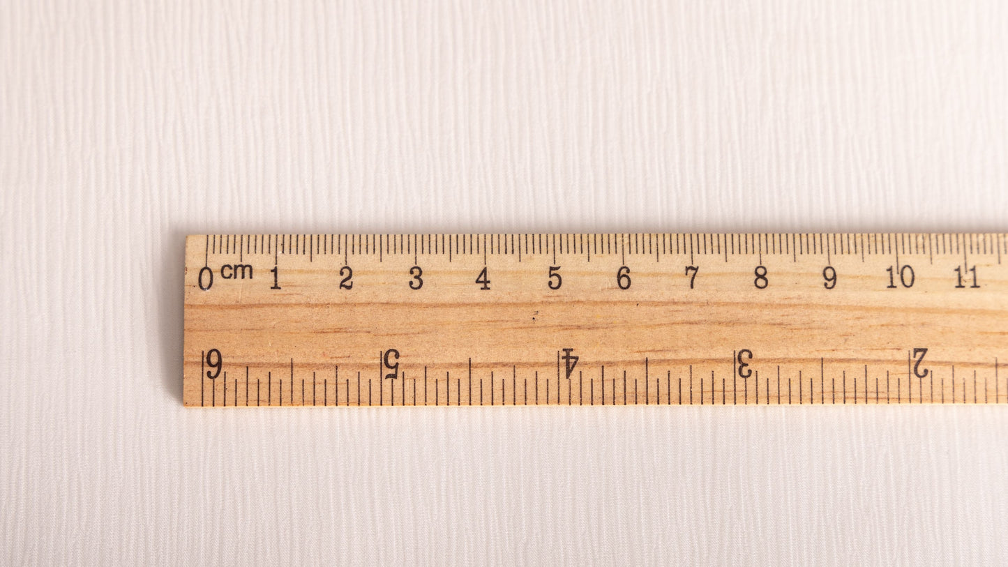 Seidenstoff für Brautkleider • Peace Silk Crinkle Chiffon • 100% Seide • Naturweiß Transparent • Chandi