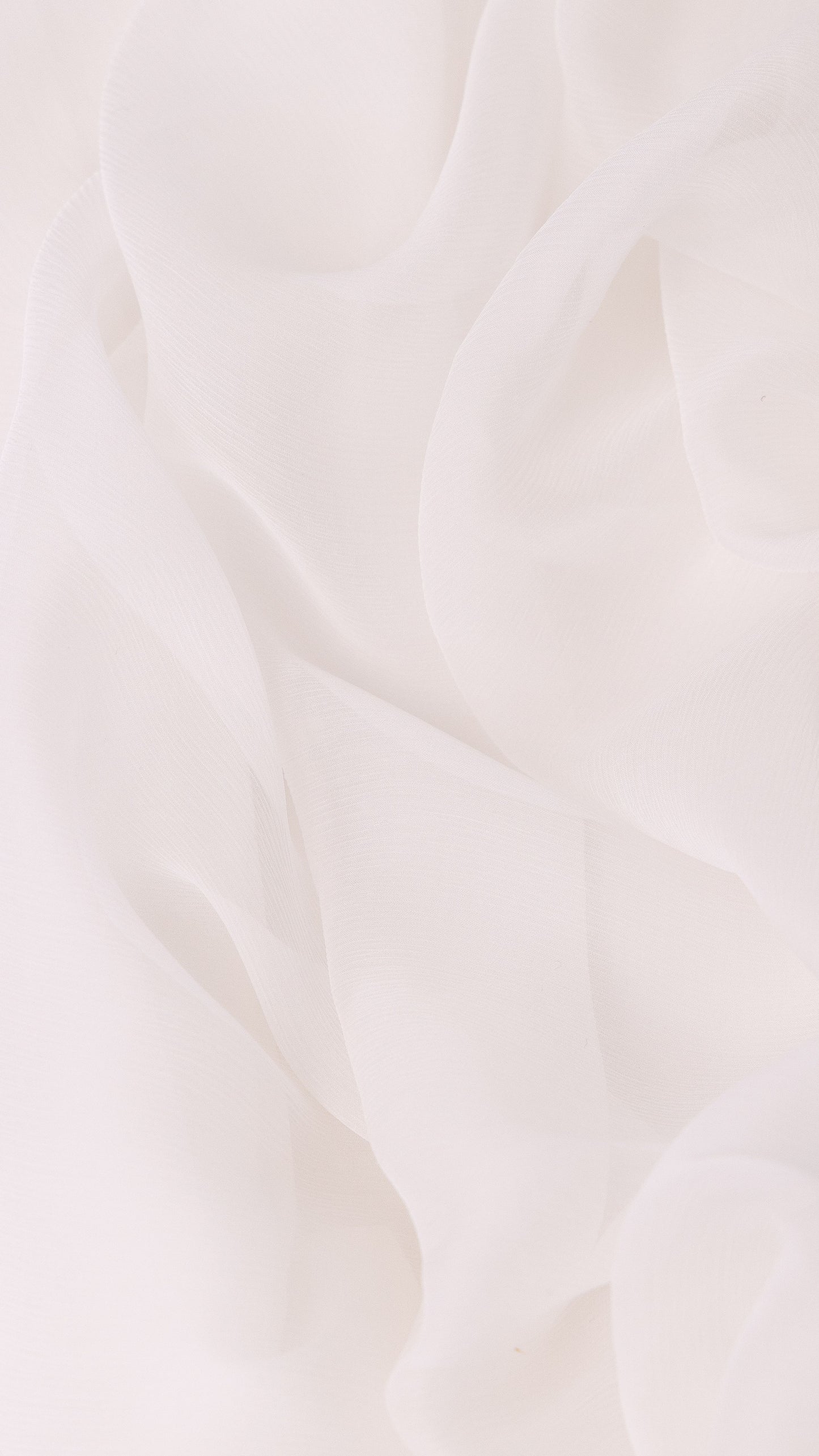 Seidenstoff für Brautkleider • Peace Silk Crinkle Chiffon • 100% Seide • Naturweiß Transparent • Chandi