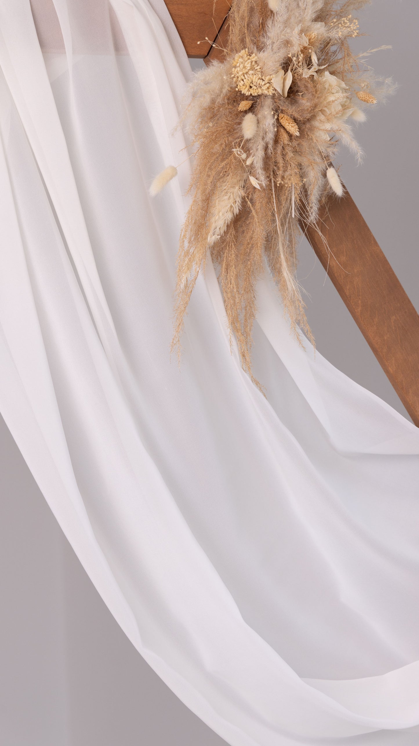 Seidenstoff für Brautkleider • Peace Silk Crêpe Georgette • 100% Seide • Naturweiß • Gila