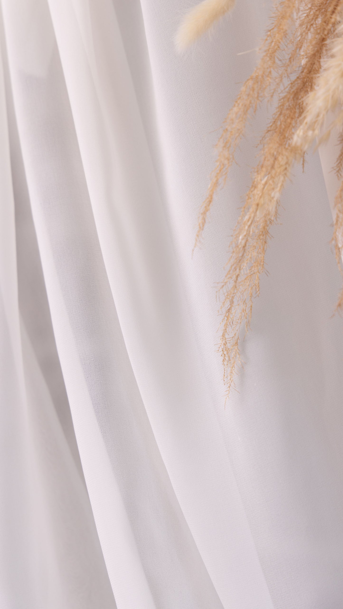 Seidenstoff für Brautkleider • Peace Silk Crêpe Georgette • 100% Seide • Naturweiß • Gila