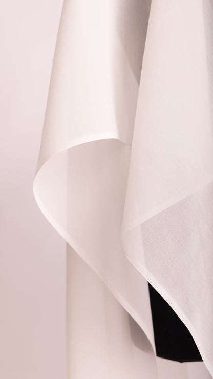 Seidenstoff für Brautkleider • Peace Silk Crêpe Georgette • 100% Seide • Naturweiß • Gila