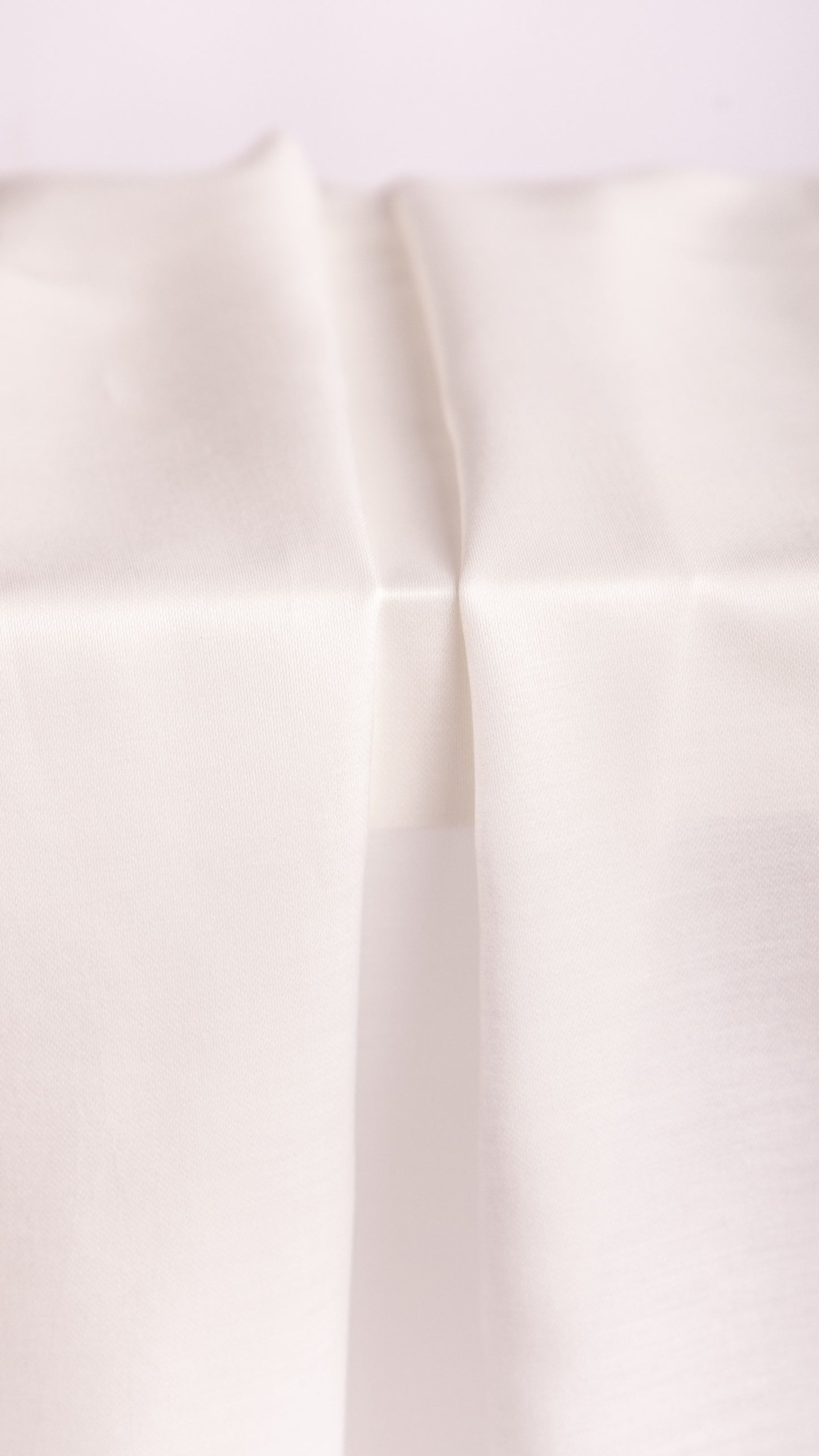 Seidenstoff Satin • Nachhaltige Peace Silk • 30% Seide, 70% Baumwolle • Naturweiß • Kapas