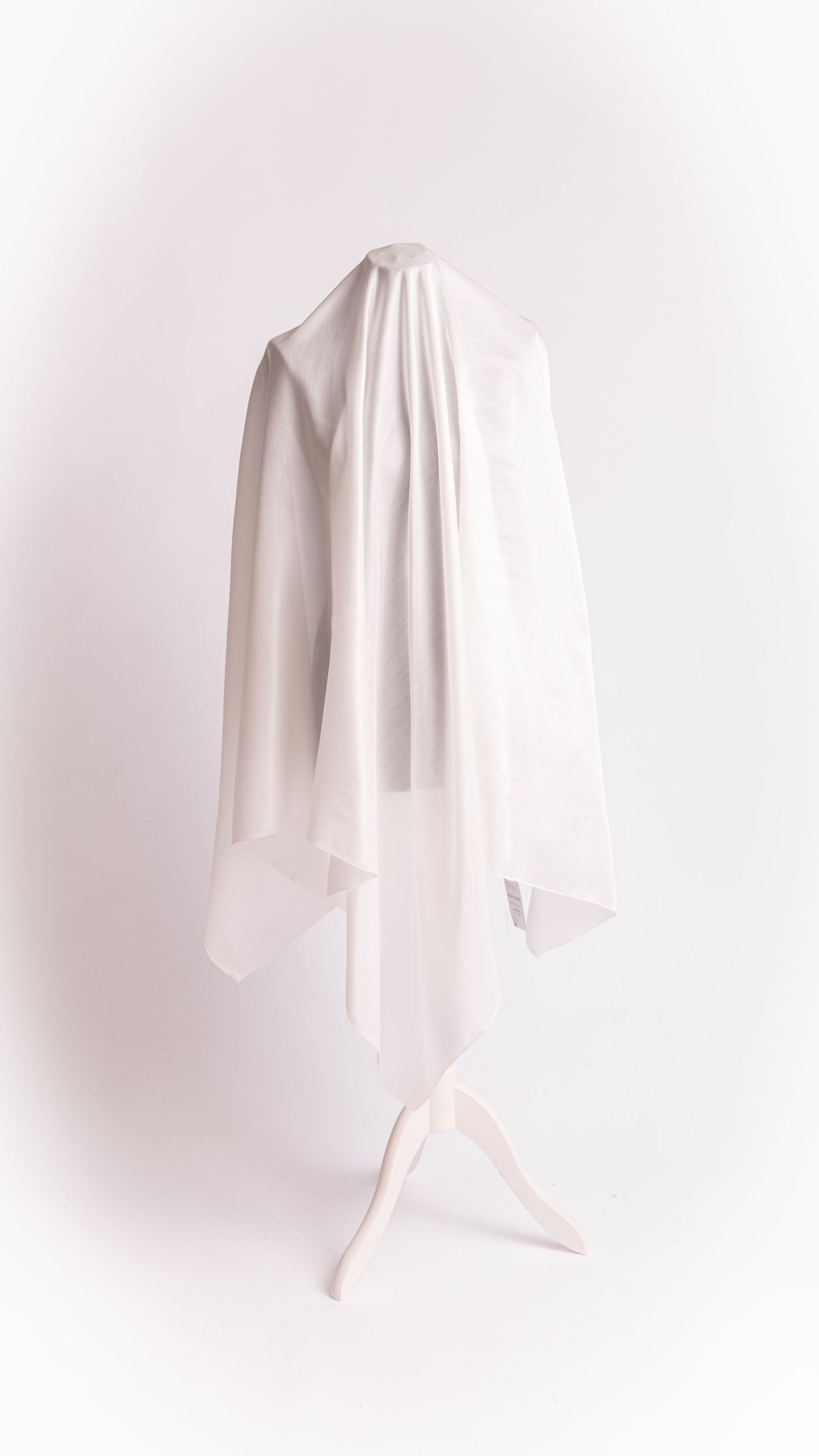 Seidenstoff Satin • Nachhaltige Peace Silk • 30% Seide, 70% Baumwolle • Naturweiß • Kapas