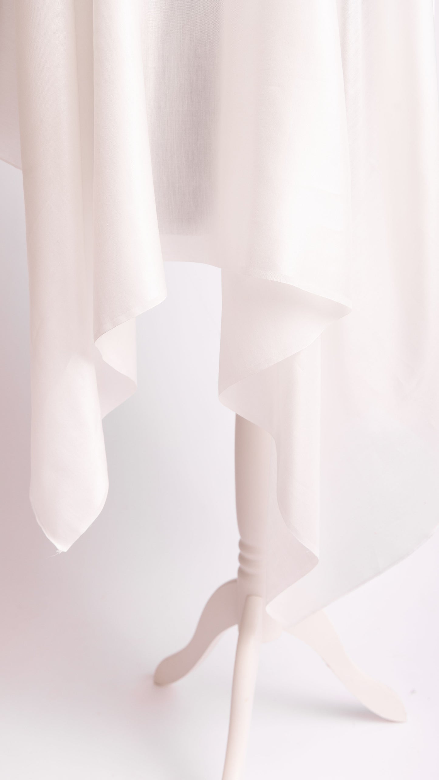 Seidenstoff Satin • Nachhaltige Peace Silk • 30% Seide, 70% Baumwolle • Naturweiß • Kapas