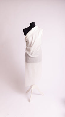 Seidenstoff Satin • Nachhaltige Peace Silk • 30% Seide, 70% Baumwolle • Naturweiß • Kapas