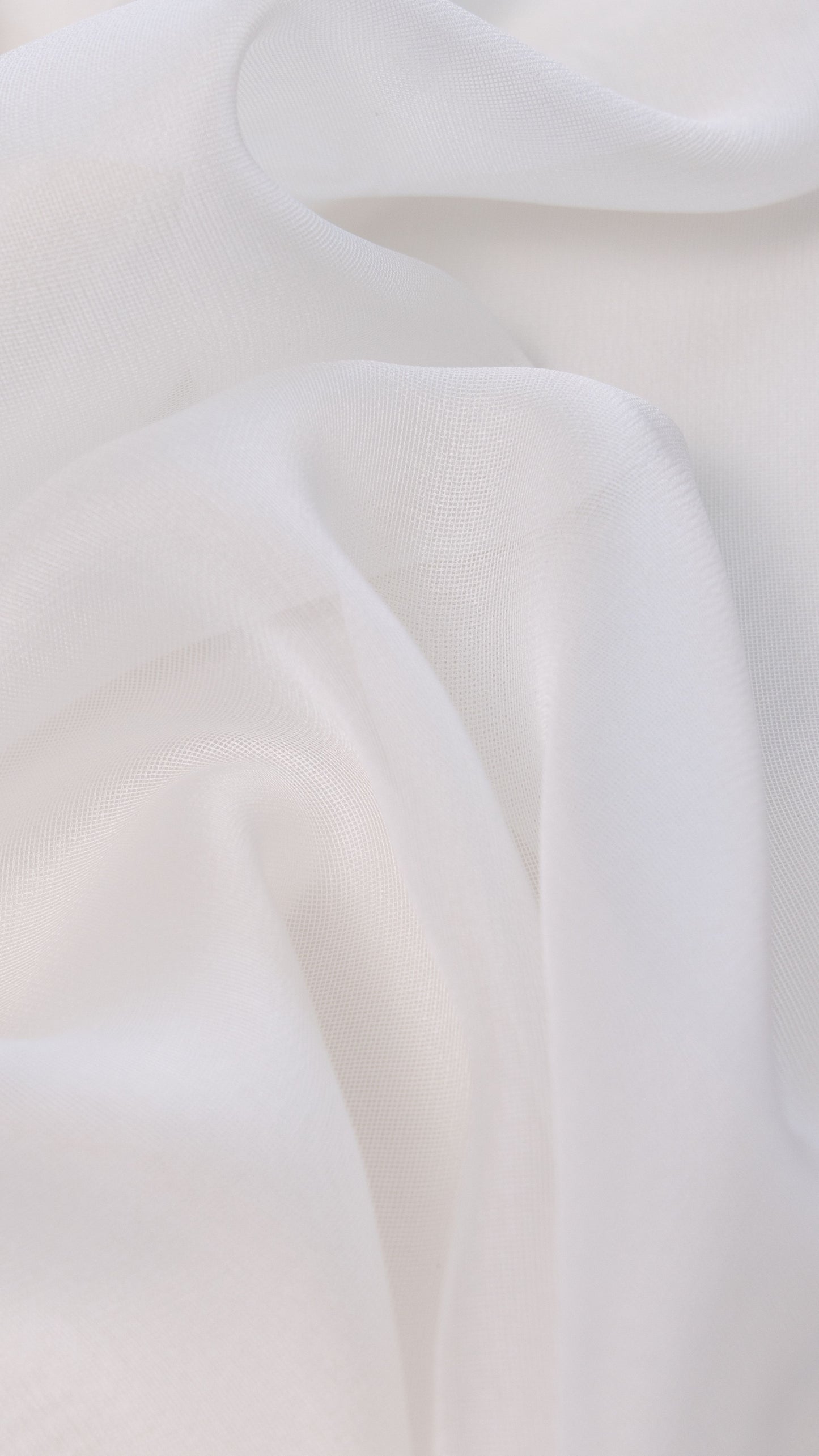Seidenstoff für Brautkleider • Natürlicher Peace Silk Mesh • 100% Seide • Naturweiß Transparent