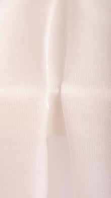 Seidenstoff für Brautkleider • Natürlicher Peace Silk Mesh • 100% Seide • Naturweiß Transparent