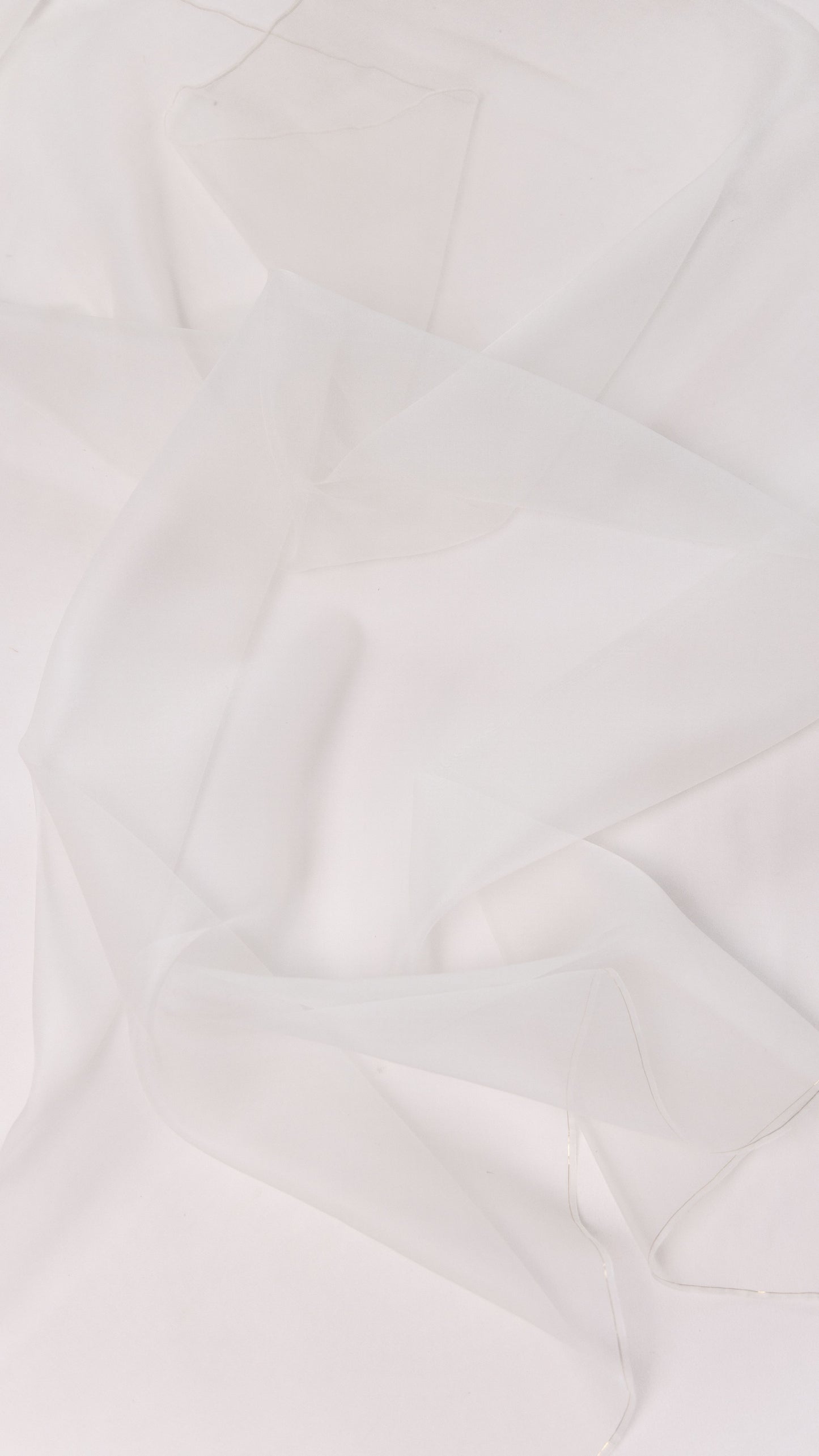 Seidenstoff für Brautkleider • Nachhaltiger Peace Silk Organza • 100% Seide • Naturweiß Transparent