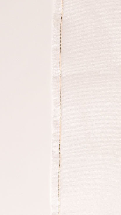 Seidenstoff für Brautkleider • Nachhaltiger Peace Silk Organza • 100% Seide • Naturweiß Transparent