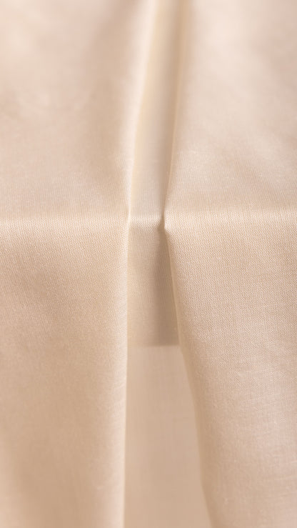 Seidenstoff Taft • Naturbelassene Peace Silk • 100% Seide • Creme • Rama