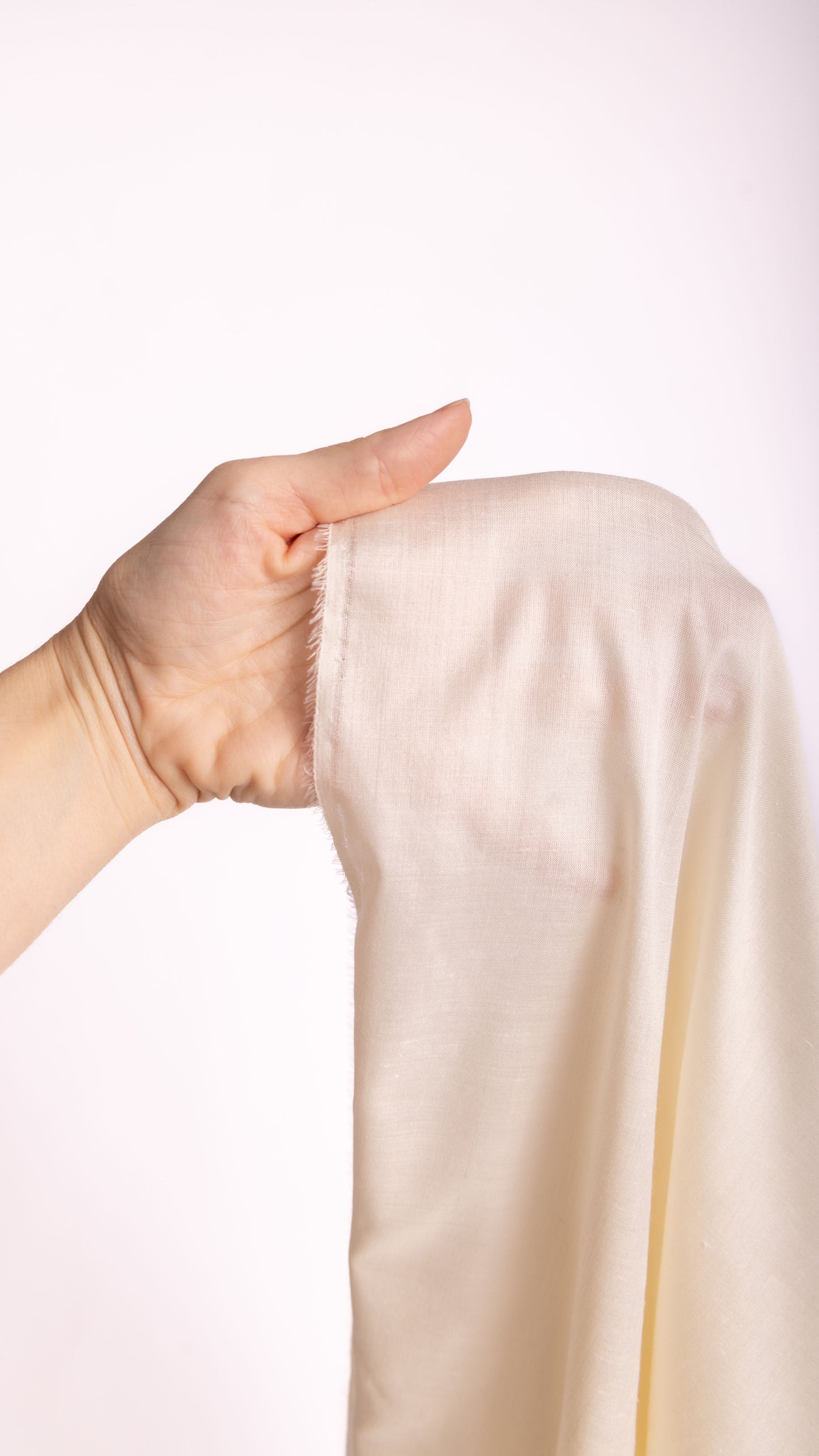 Seidenstoff Taft • Naturbelassene Peace Silk • 100% Seide • Creme • Rama