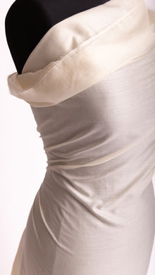 Seidenstoff Taft • Naturbelassene Peace Silk • 100% Seide • Creme • Rama