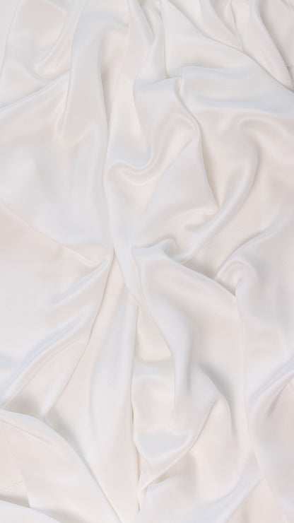 Seidenstoff für Brautkleider • Peace Silk Crêpe de Chine • 100% Seide • Naturweiß • Varianten Verfügbar • Rinara