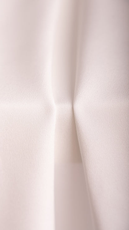 Seidenstoff für Brautkleider • Peace Silk Crêpe de Chine • 100% Seide • Naturweiß • Varianten Verfügbar • Rinara