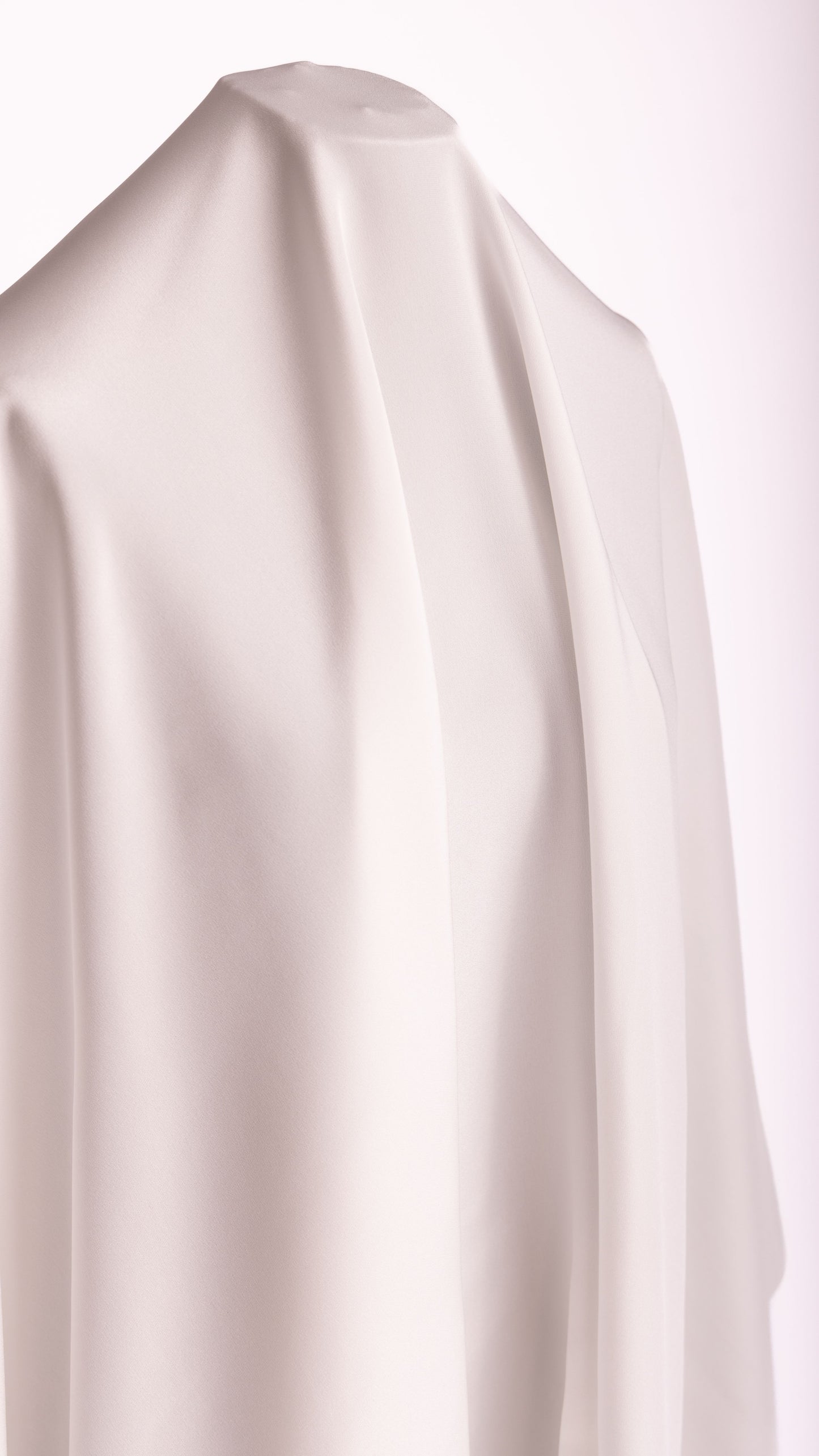 Seidenstoff für Brautkleider • Peace Silk Crêpe de Chine • 100% Seide • Naturweiß • Varianten Verfügbar • Rinara