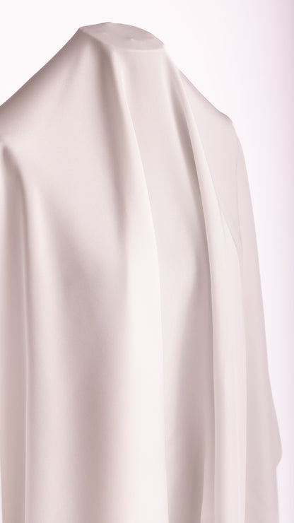 Seidenstoff für Brautkleider • Peace Silk Crêpe de Chine • 100% Seide • Naturweiß • Varianten Verfügbar • Rinara