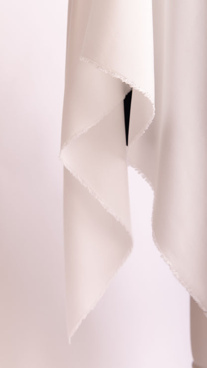 Seidenstoff für Brautkleider • Peace Silk Crêpe de Chine • 100% Seide • Naturweiß • Varianten Verfügbar • Rinara