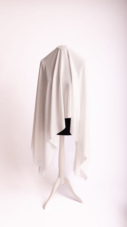 Seidenstoff für Brautkleider • Peace Silk Crêpe de Chine • 100% Seide • Naturweiß • Varianten Verfügbar • Rinara