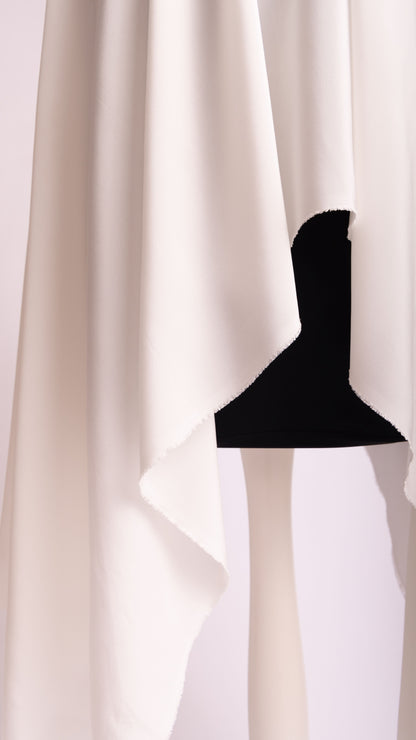 Seidenstoff für Brautkleider • Peace Silk Crêpe de Chine • 100% Seide • Naturweiß • Varianten Verfügbar • Rinara