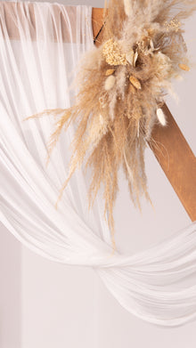 Seidenstoff für Brautkleider • Natürlicher Peace Silk Tüll • 100% Seide • Weiß Transparent