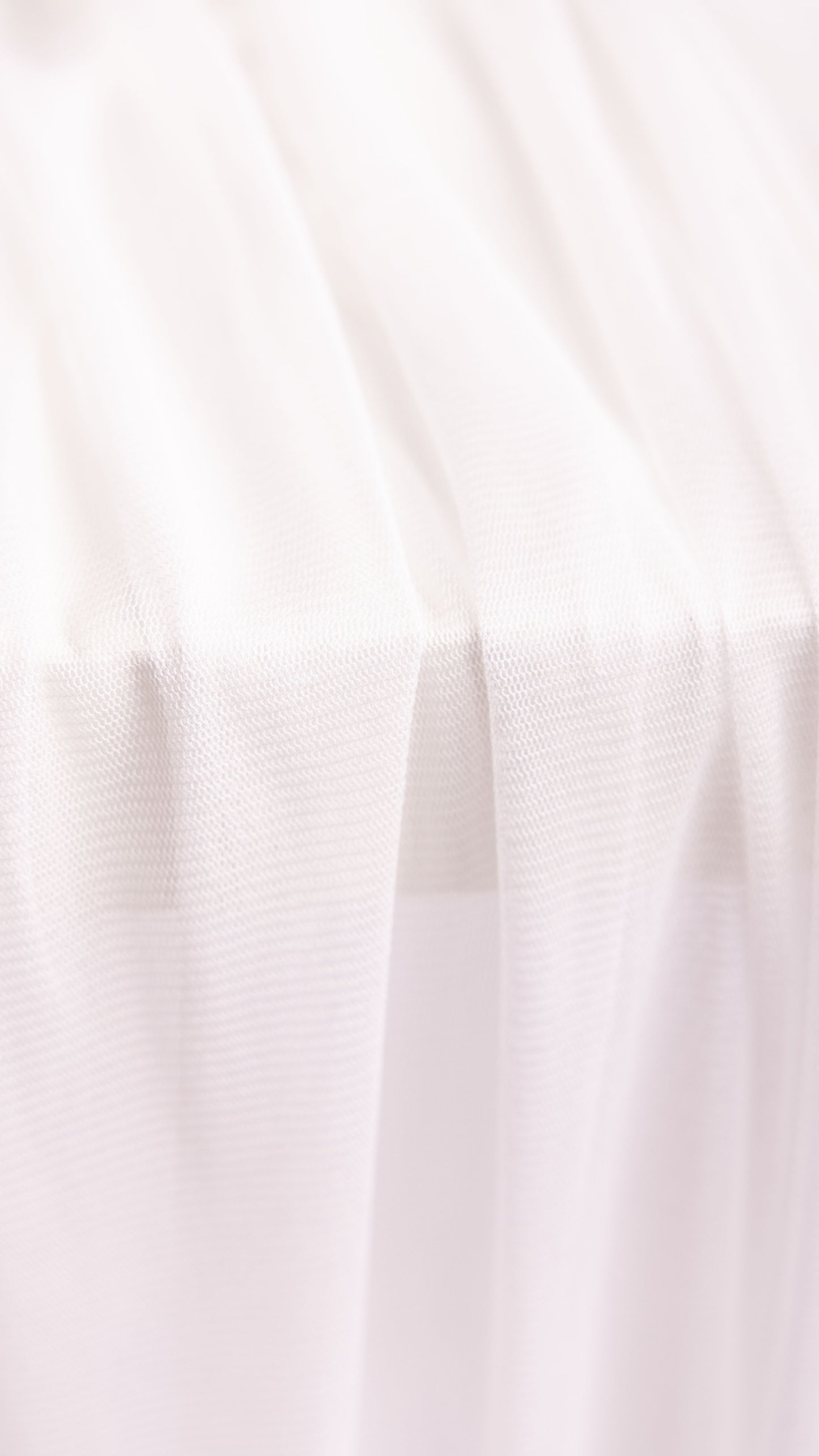 Seidenstoff für Brautkleider • Natürlicher Peace Silk Tüll • 100% Seide • Weiß Transparent